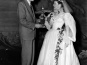 Katherine Hepburn receiving totem pole carved by Ellen Neel from Harry Dukes, Totem Land Society 