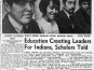 Education Creating Leaders for Indians, Scholars Told, Vancouver Sun, January 31, 1969