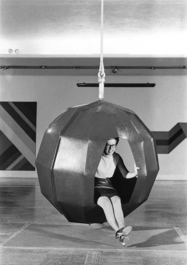 Michael de Courcy, Doris Shadbolt at the Vancouver Art Gallery, 1969