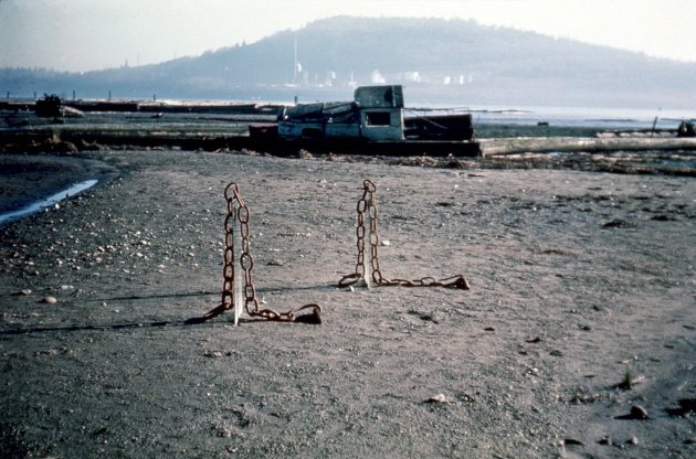Tom Burrows, Untitled Sculpture installed in Maplewood Mud Flats, 1971
