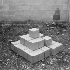 Michael de Courcy, Boxes under the Granville Street Bridge, 1969