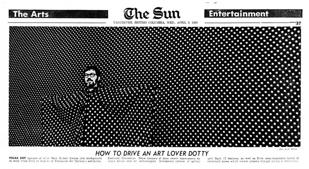 How To Drive An Art Lover Dotty, Vancouver Sun, April 9, 1969