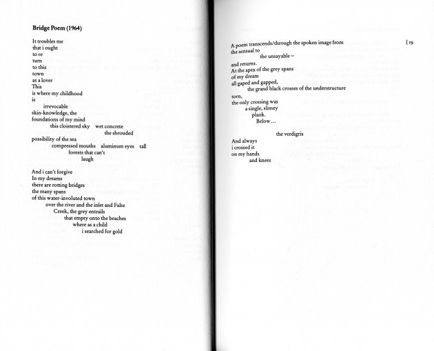 "Bridge Poem (1964)" by Maxine Gadd 