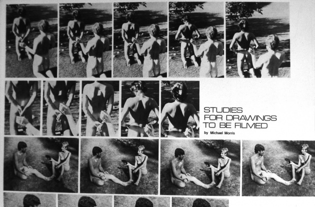 Michael Morris, Studies for 2 Drawings to be Filmed (Det.) Photo Arts Canada, 1972