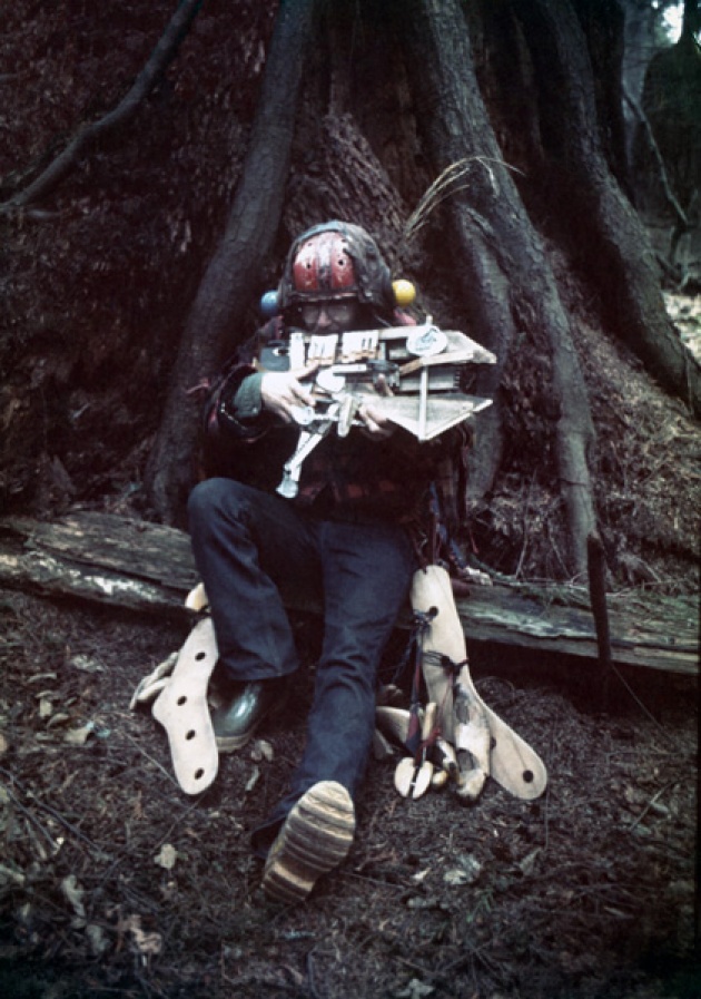 Al Neil in Buffalo Man Costume, Cates Park, North Vancouver, 1972
