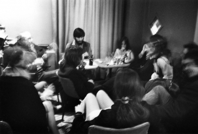 Michael de Courcy, Intermedia meeting at the Alcazar Pub, 1968