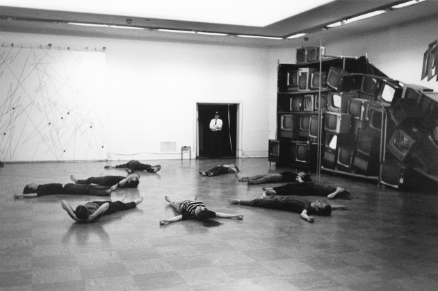 Michael de Courcy, The Co. rehearsal at the Vancouver Art Gallery, 1969