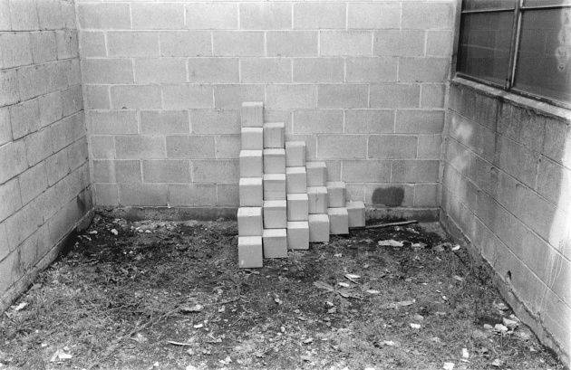 Michael de Courcy, Boxes under the Granville Street Bridge, 1969