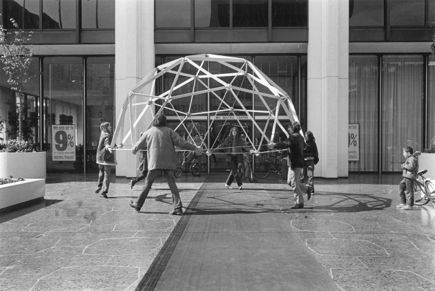 Geodesic Dome in downtown Vancouver, Michael de Courcy