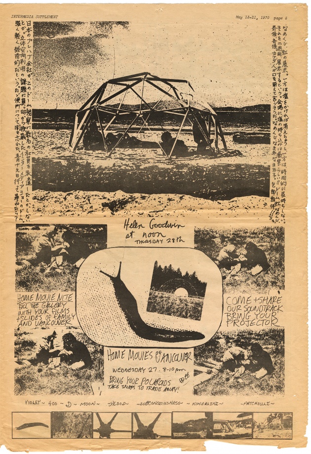 Dome Show Georgia Straight Insert, Gerry Gilbert, Michael de Courcy, 1970