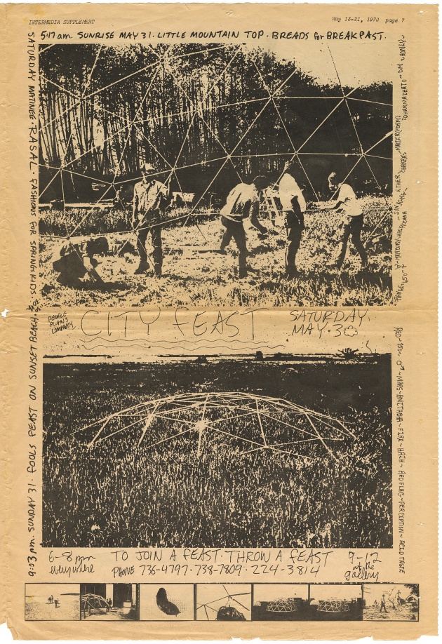 Dome Show Georgia Straight Insert, Gerry Gilbert, Michael de Courcy, 1970