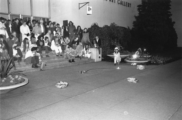 Dome Show performance in front of the Vancouver Art Gallery, 1970