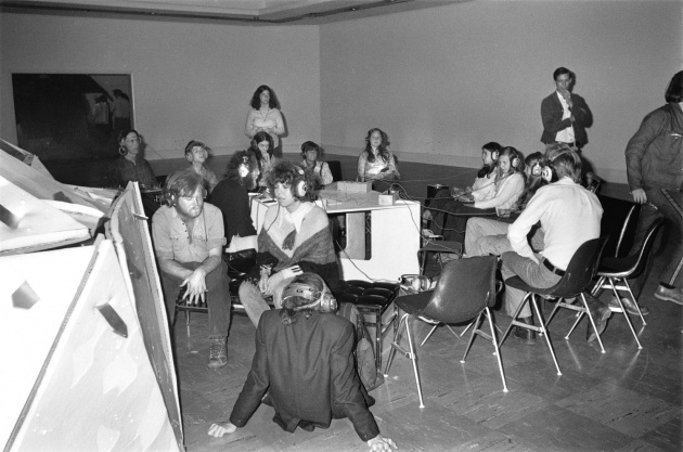 Michael de Courcy, Electronic Poetry Reading at the Dome Show, 1970