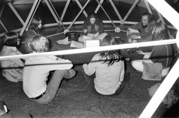 Michael de Courcy, Poetry Front "Casting an Oracle" at the Dome Show, 1970