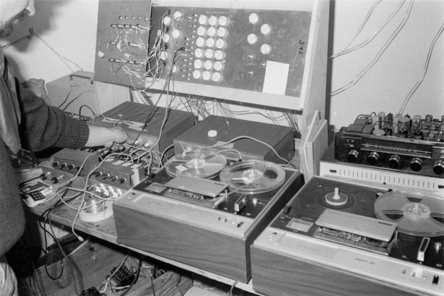 Michael de Courcy, Sound Central at the Dome Show, 1970