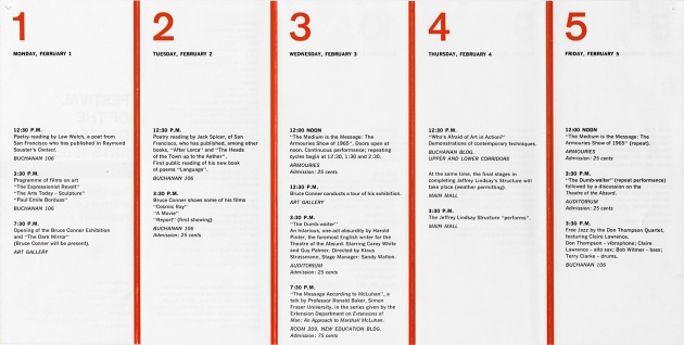 Festival of the Contemporary Arts 1965 (pamphlet)