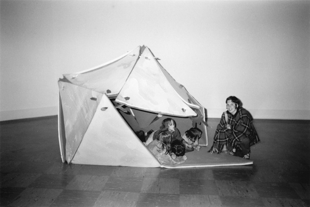 Michael de Courcy,  Collapse of the foam dome, 1970