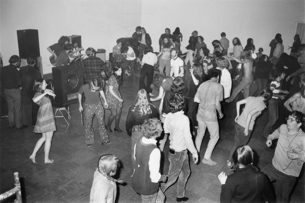 Michael de Courcy, Dancing to a rock band at the Dome Show, 1970