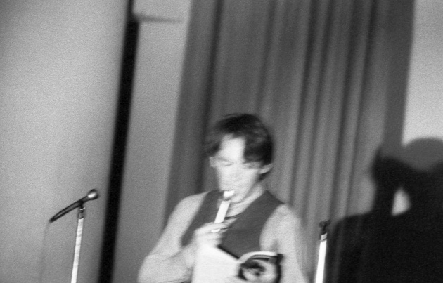 Jack Dale, Michael McClure reading at the Trips Festival, 1966