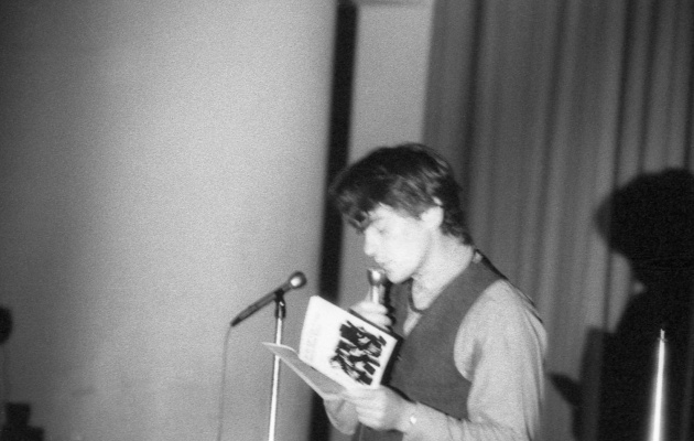 Jack Dale,  Michael McClure reading at the Trips Festival, 1966