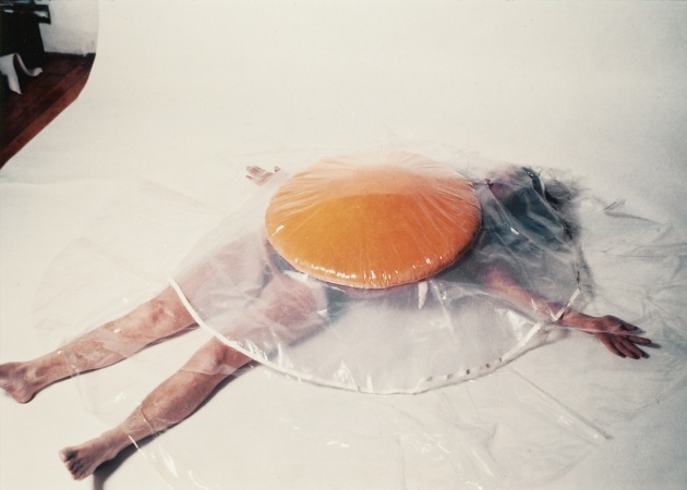 Carole Itter, Raw Egg Costume, c. 1974