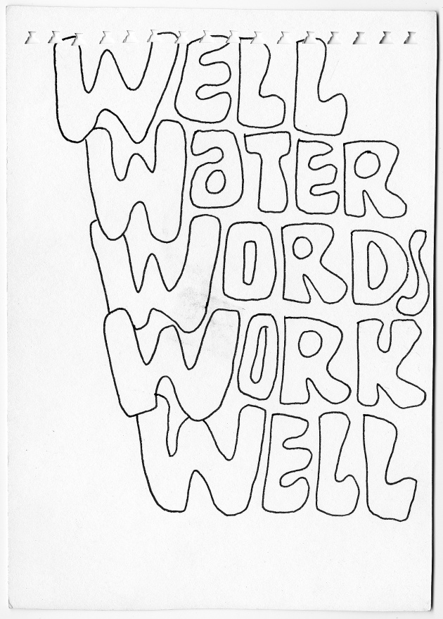 Carole Itter, Word Work, Series of 19 drawings, c. 1966 - 69