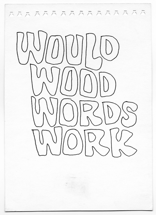 Carole Itter, Word Work, Series of 19 drawings, c. 1966 - 69
