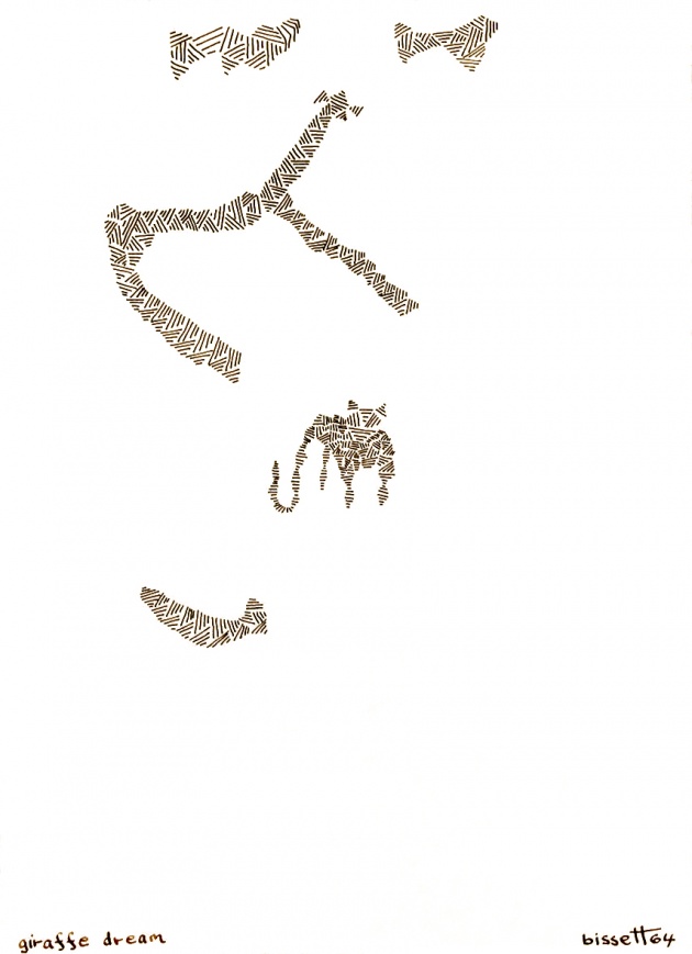 bill bissett, giraffe dream, 1964