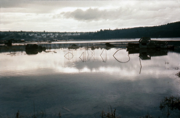 Tom Burrows, Untitled Sculpture installed in Maplewood Mud Flats, 1971