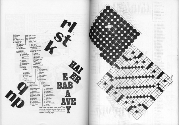 Ian Wallace, “Crossword Collage,” 1968