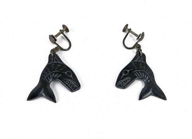 Pat McGuire, Killer Whale Earrings