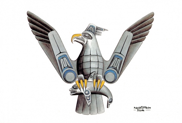 Pat McGuire, Haida Thunderbird, 1979